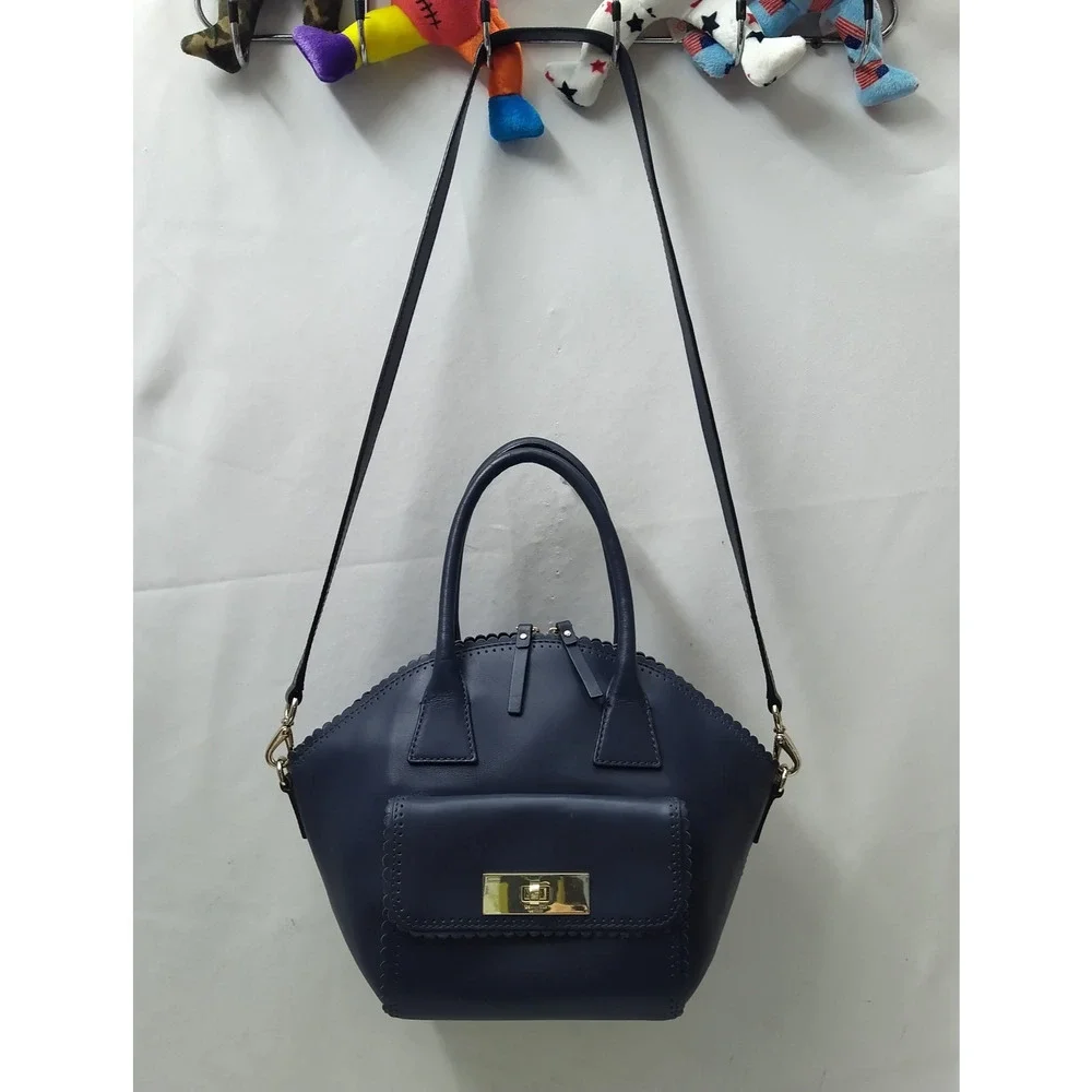 Kate Spade Palm Springs Maggie Midnight Blue Satchel Bag